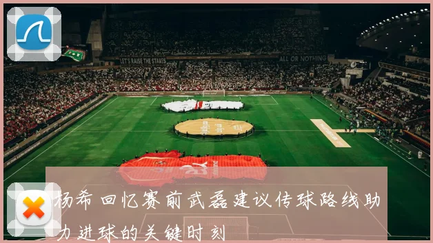 杨希回忆赛前武磊建议传球路线助力进球的关键时刻